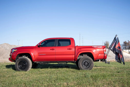 Dual Flag Pole Holder - 2" Hitch Mount